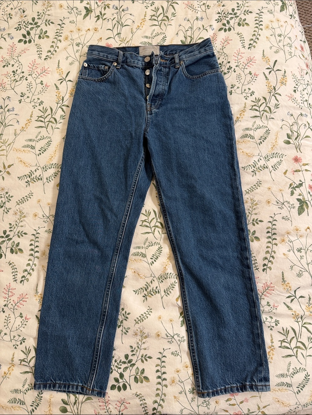 Everlane 90s cheeky Jean Straight-Leg Women's Jeans in Dark Blue Wash